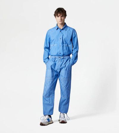 Tod's BAGGY TROUSERS - LIGHT BLUE outlook