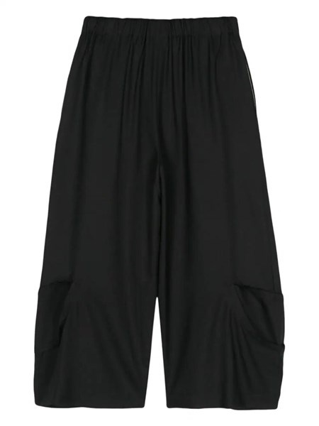 Cropped trousers with stitching detail - 2