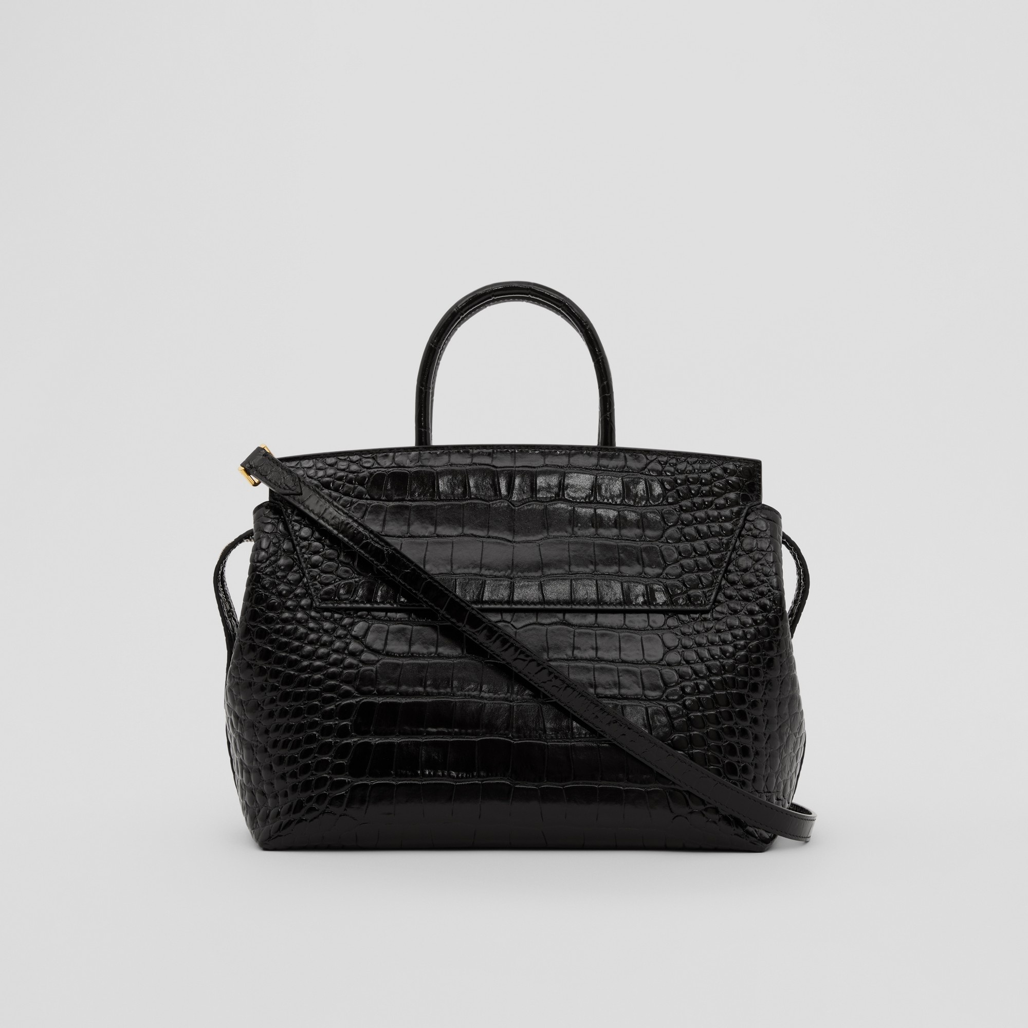 Embossed Leather Medium Catherine Bag - 8