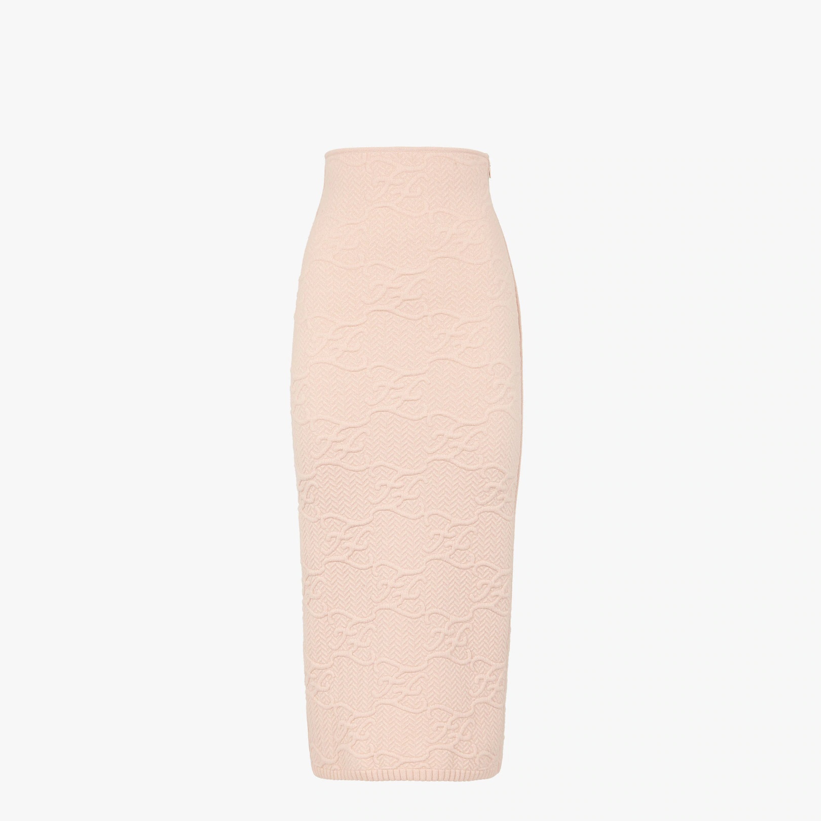 Pink wool and cashmere skirt - 1