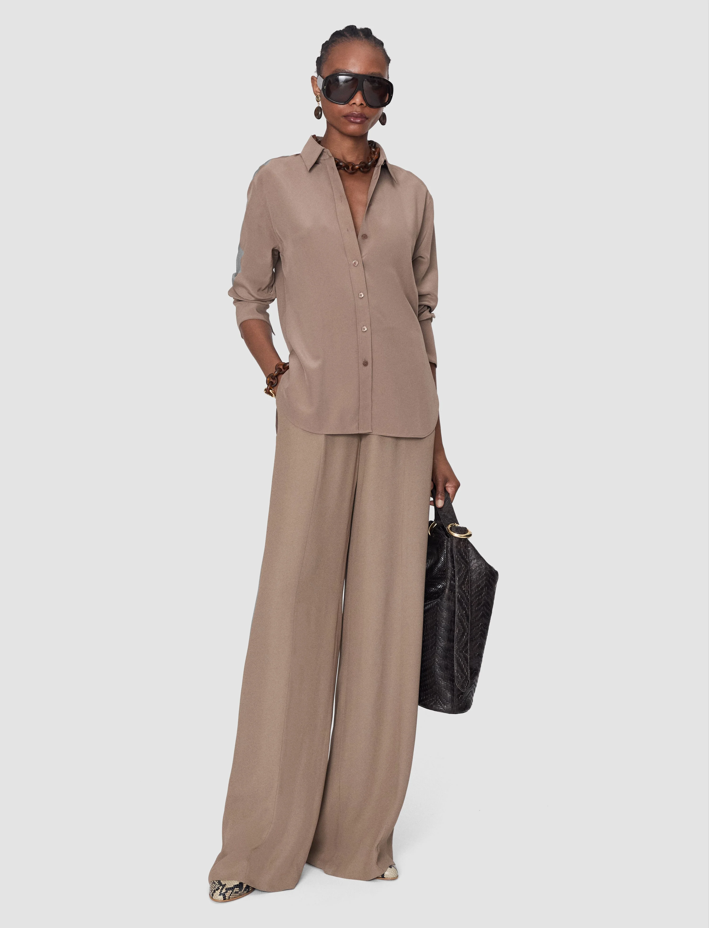 Joe Crepe de Chine Silk Blouse - 1