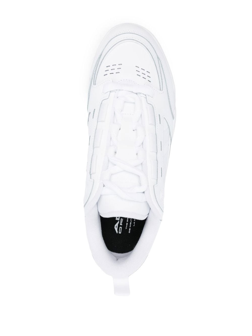 rear logo-patch sneakers - 4