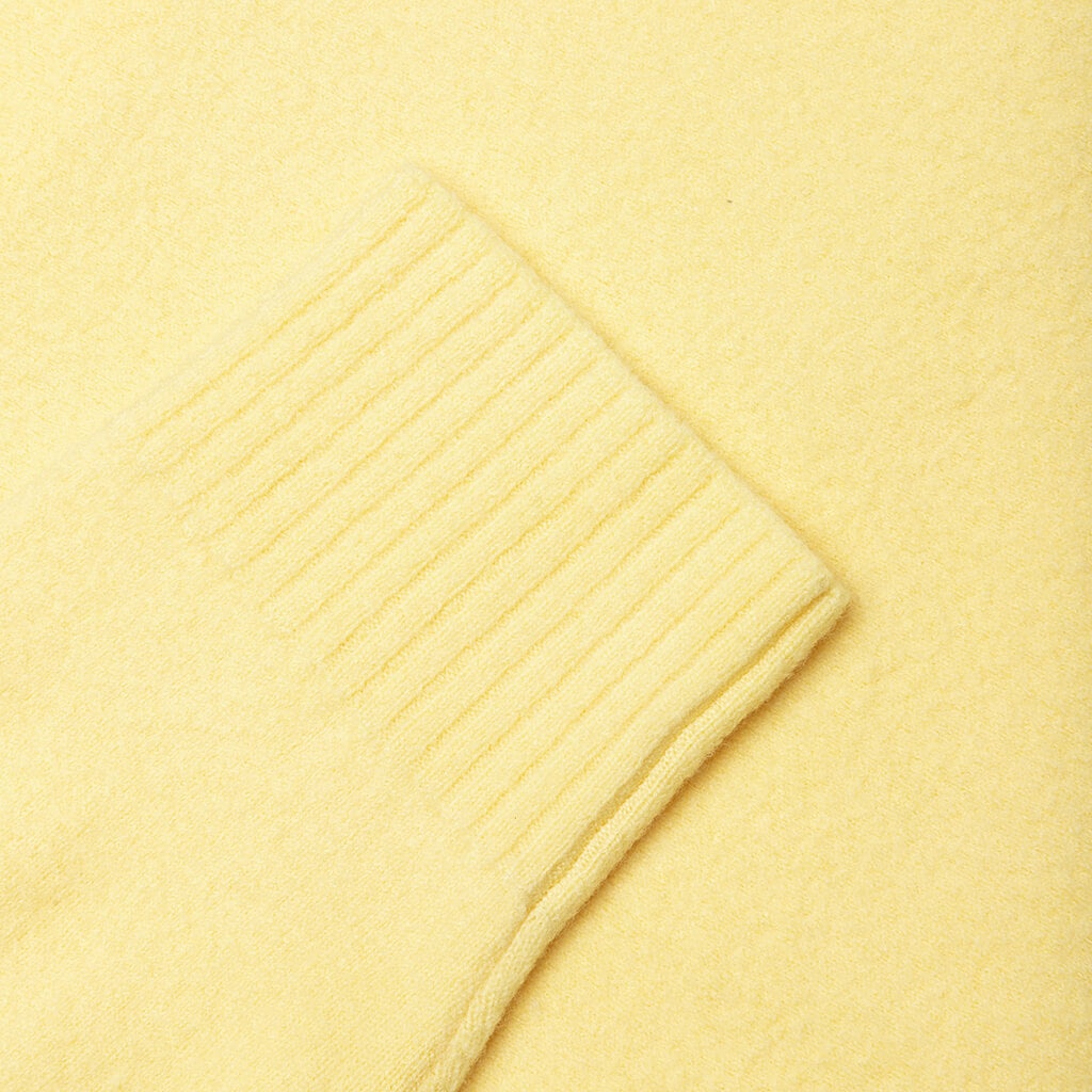 CREW KNIT SWEATER - LEMON - 4