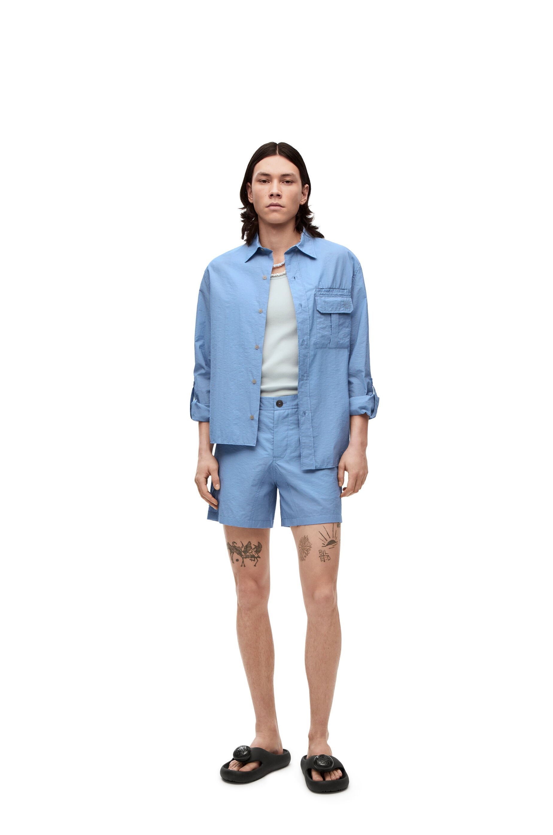 Shorts in cotton and polyamide - 2