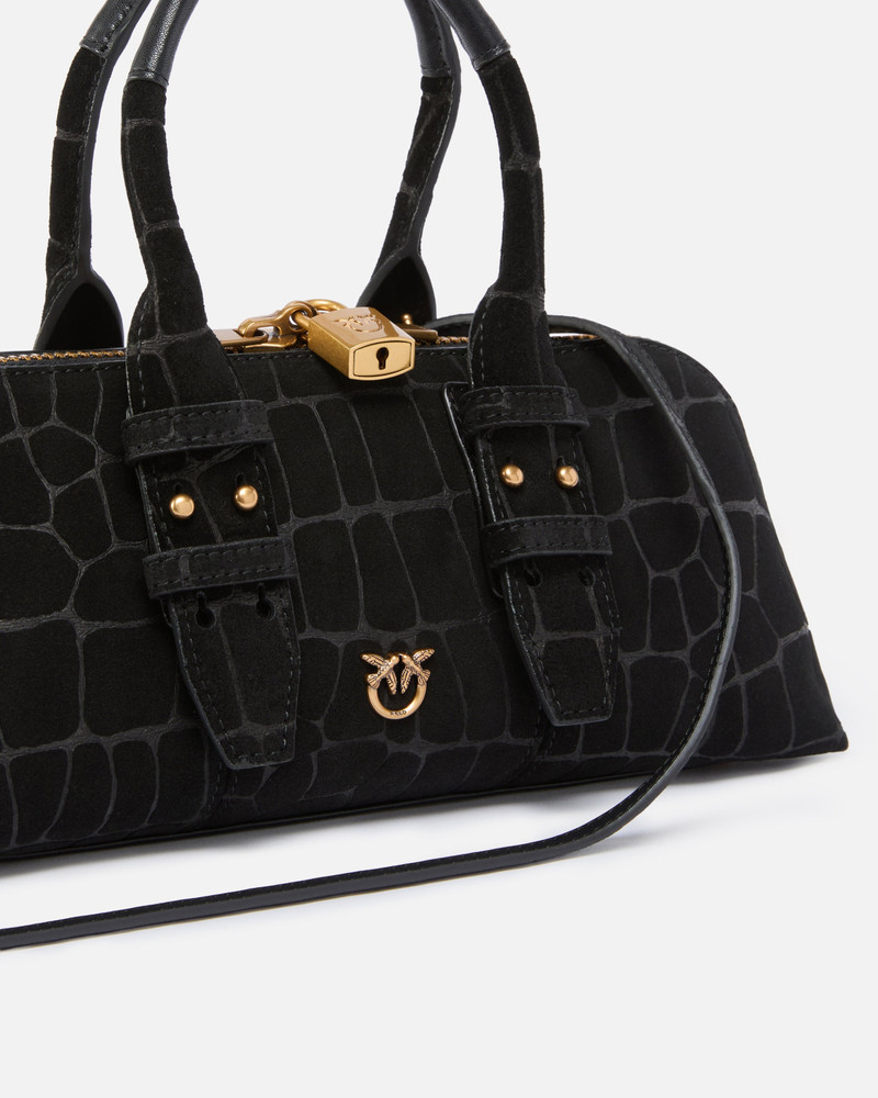 ESCAPE BAG HORIZONTAL SMALL HANDBAG IN CROCODILE-PRINT LEATHER 3