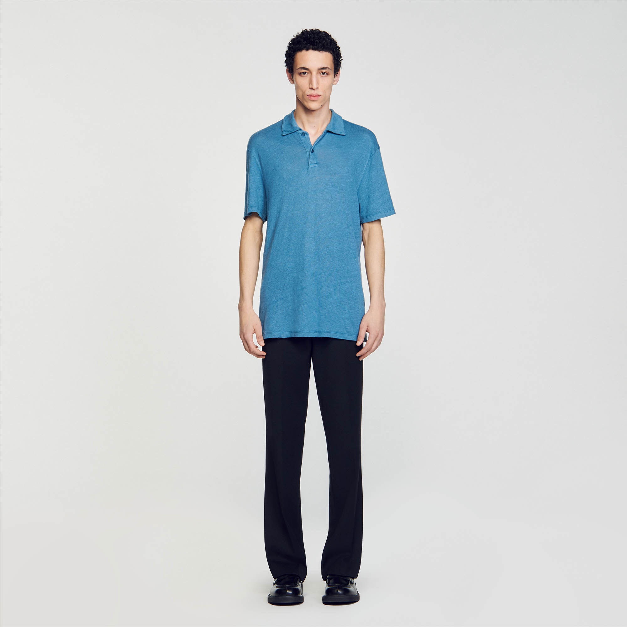 LINEN POLO SHIRT - 3