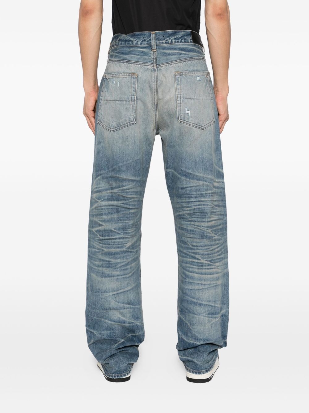 PLEATED STRAIGHT JEANS - 2