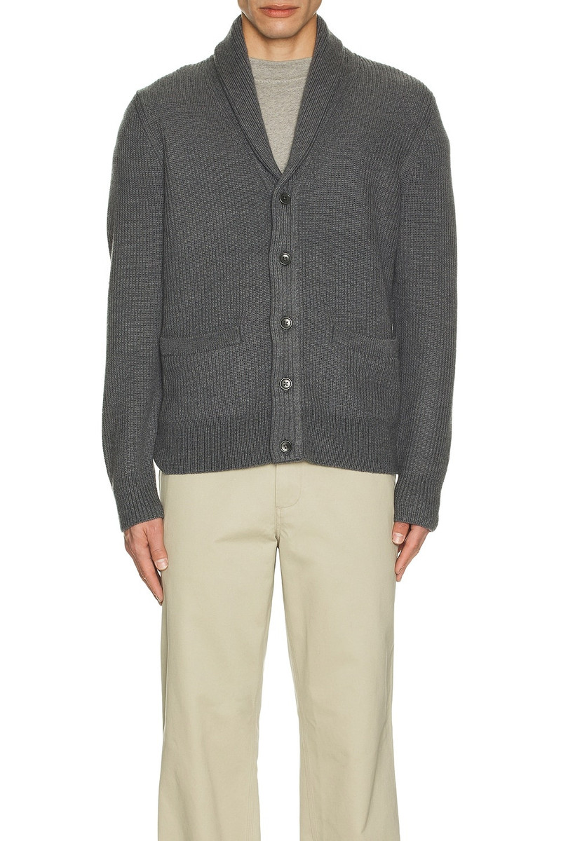 Reigning Champ Merino Rib Vinnie Shawl Cardigan outlook