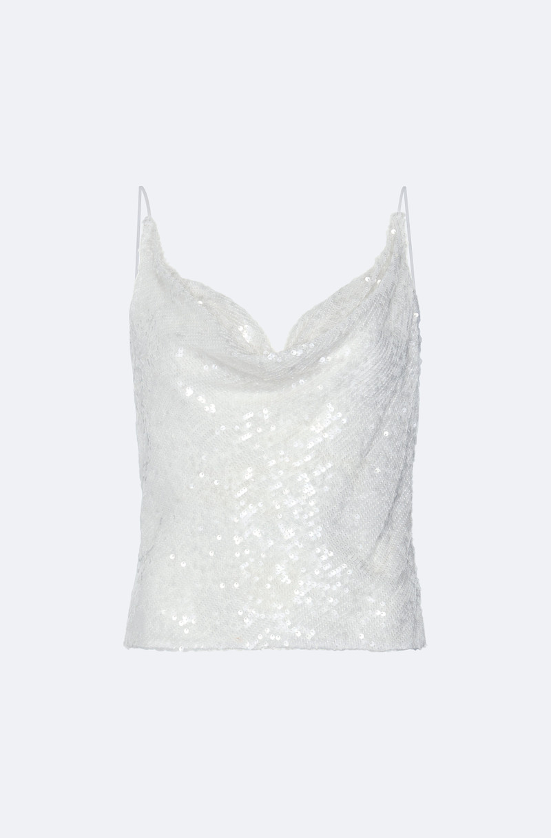 Sequin Cowl Cami Top - 1