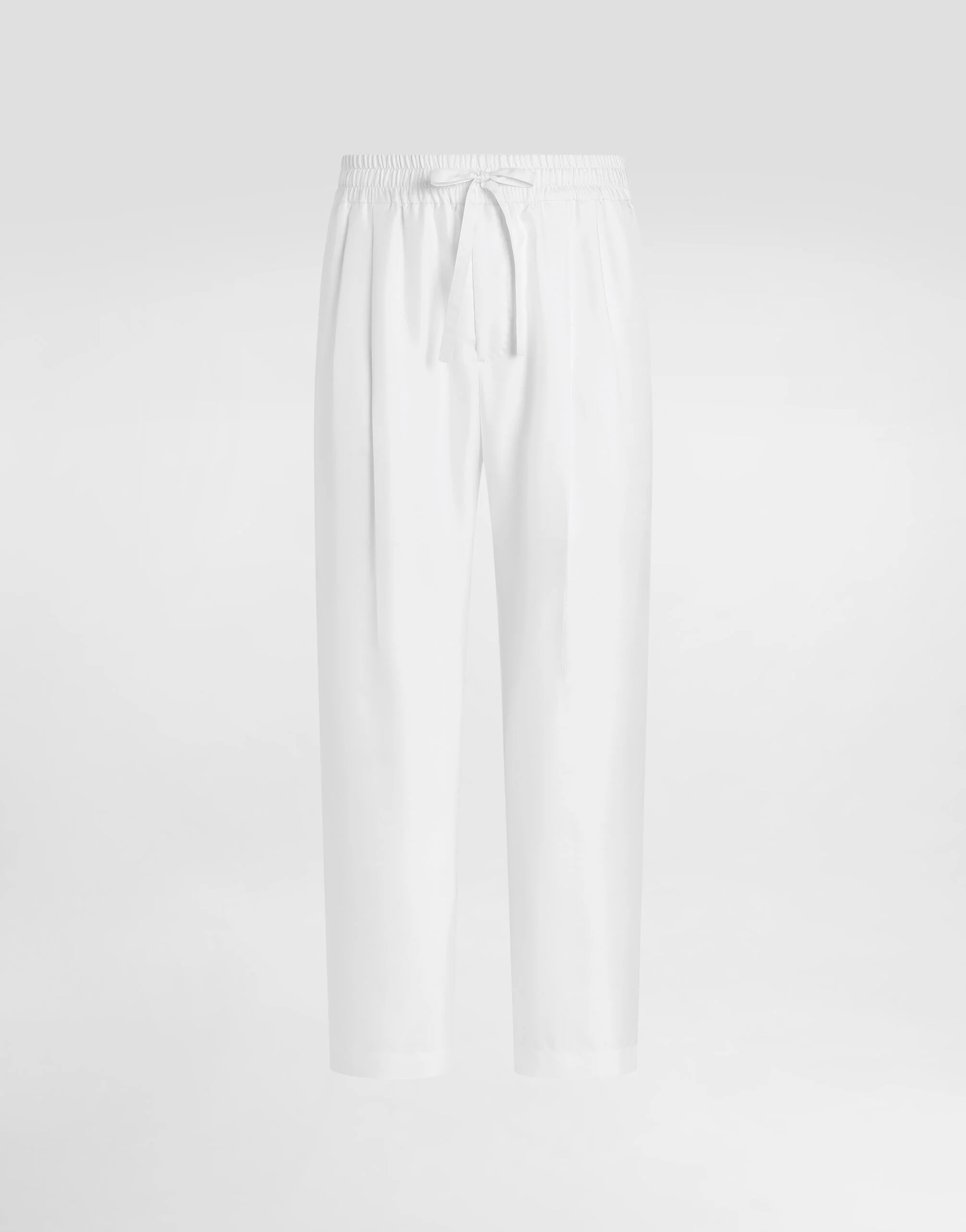 Silk twill jogging trousers - 1