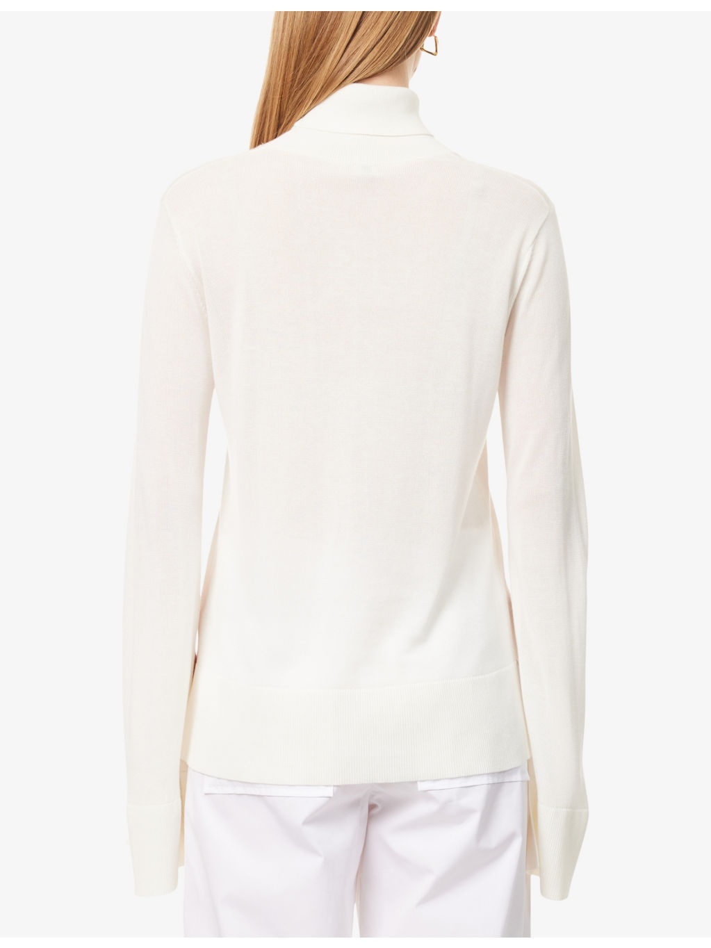 Turtleneck Long-Sleeve Fine-Knit Jumper - 4