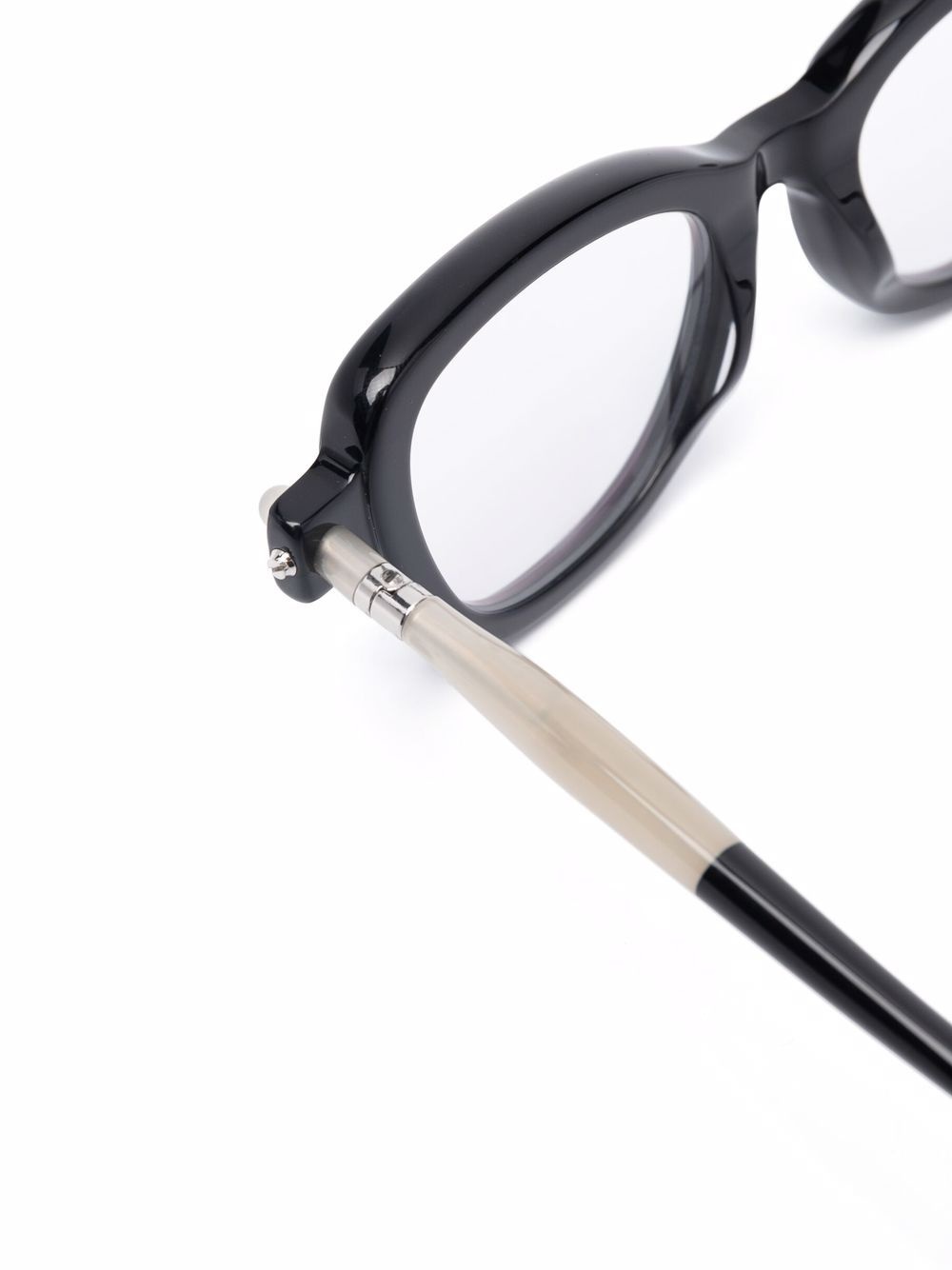 two-tone square-frame glasses - 3