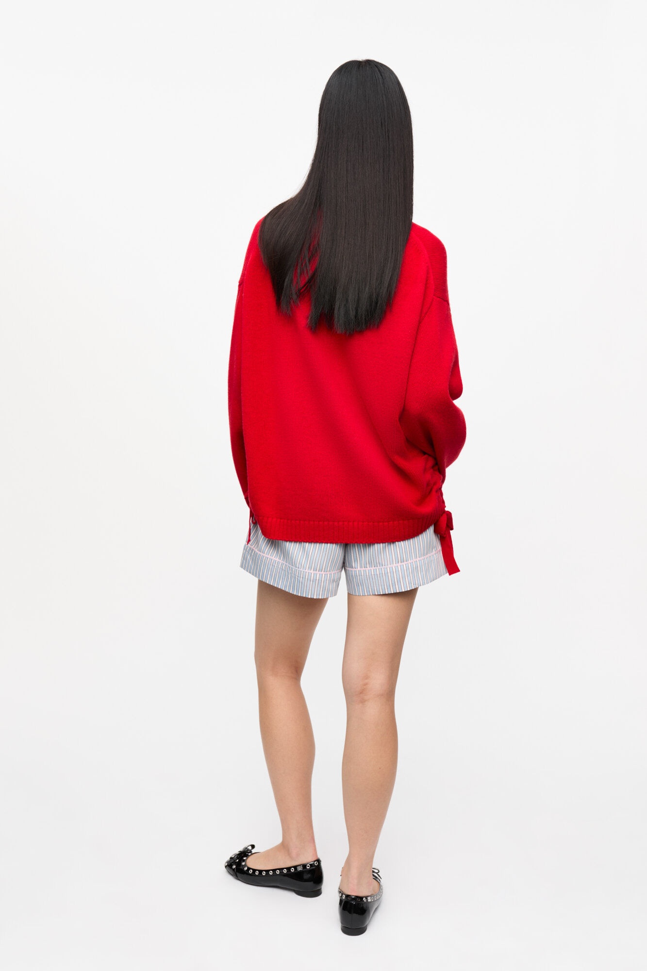 RED FUTURE WOOL MIX OVERSIZED SWEATER - 6