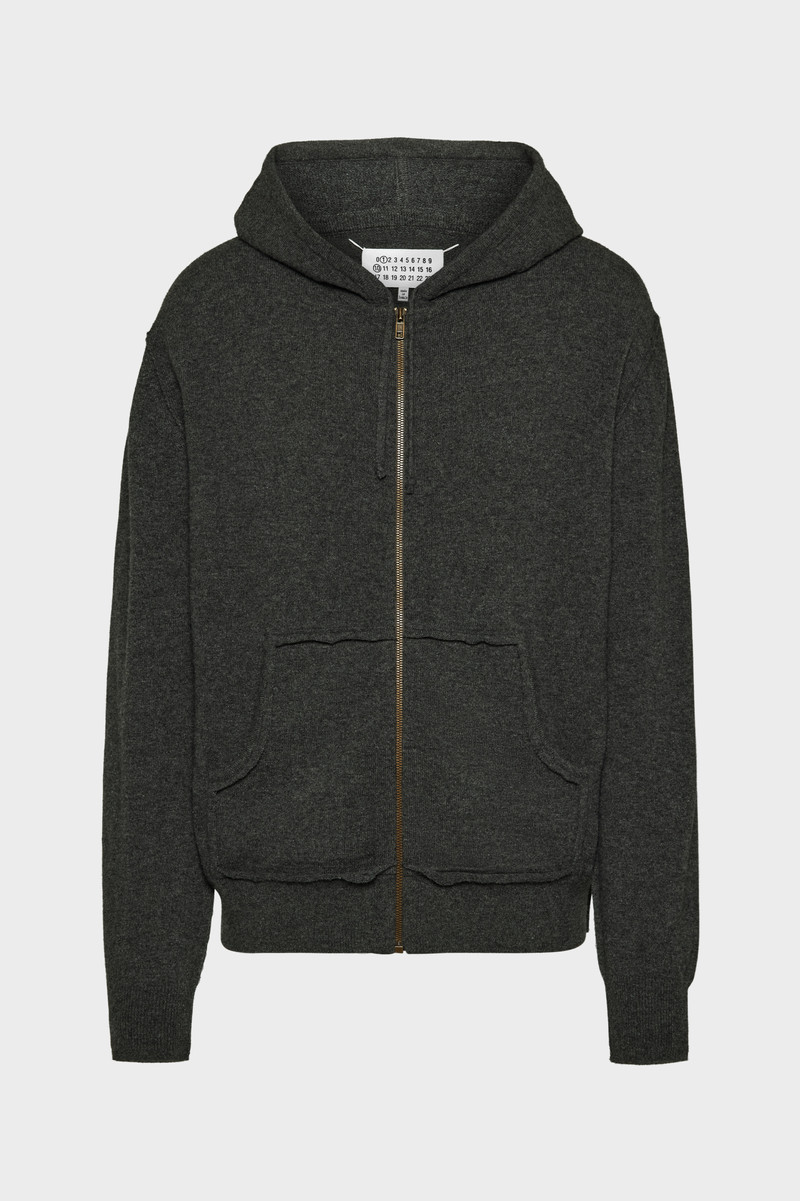 Décortiqué cashmere knit hoodie 1