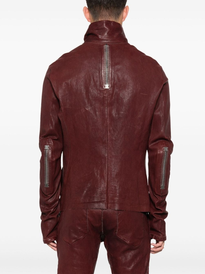 Dorsal crinkled leather jacket 4