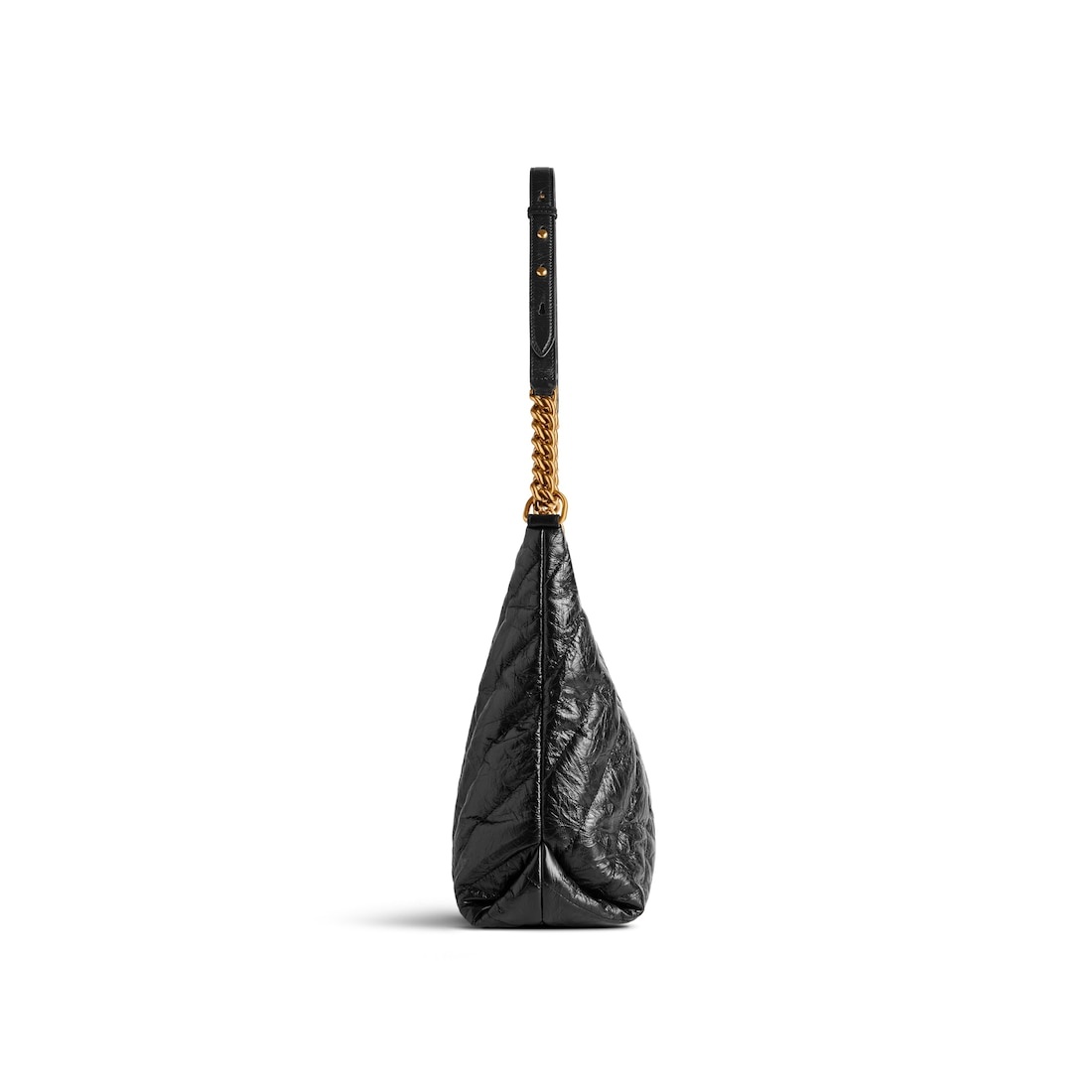 Women's Crush Medium Hobo Bag Quilted  in Black - 5