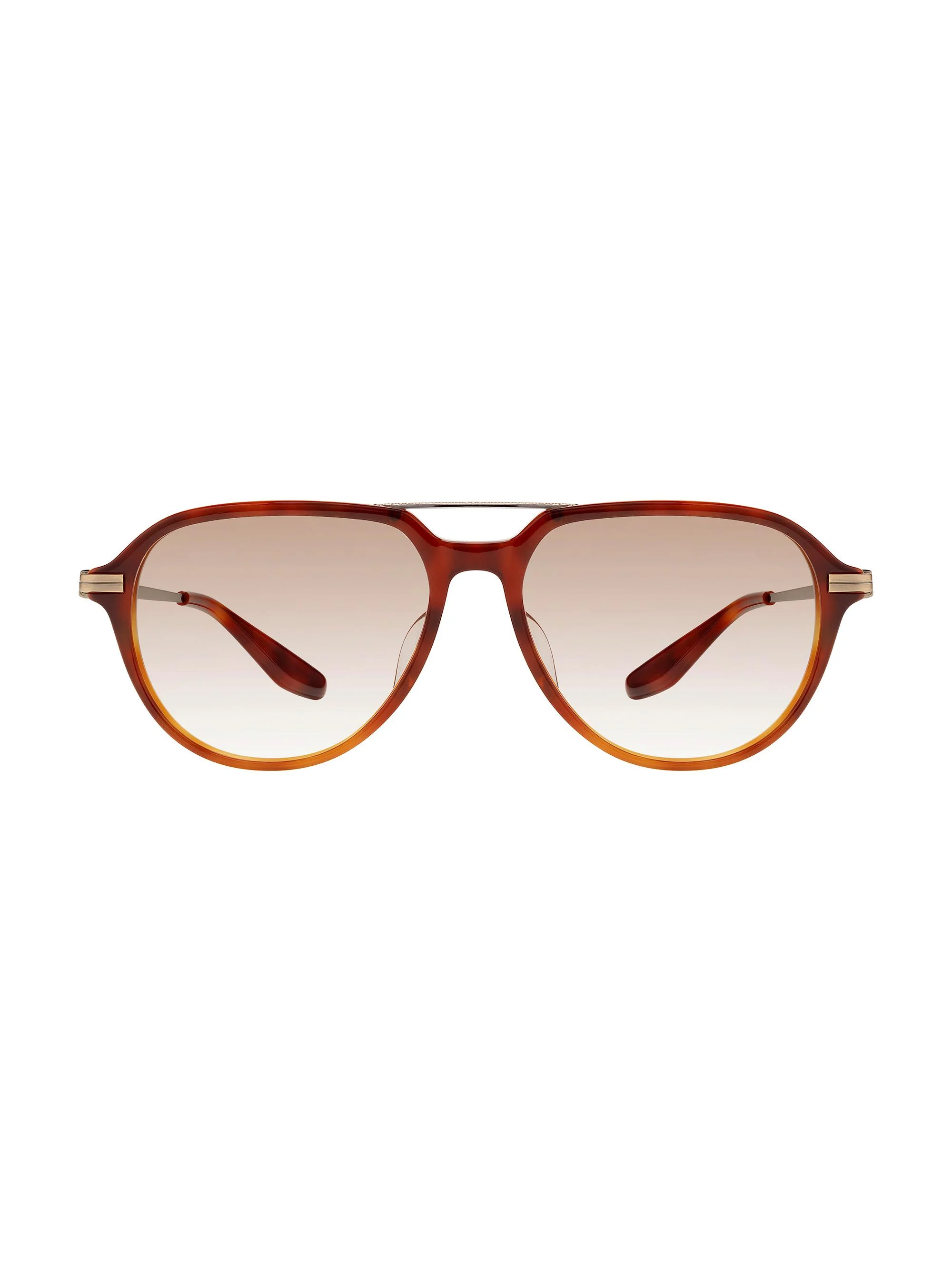 Men's Dunn 55MM Aviator Sunglasses - Gradient Beige Chesnut - 1