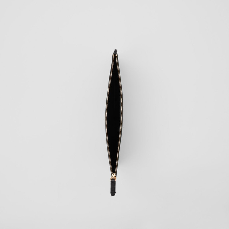 Monogram Motif Grainy Leather Pouch 4