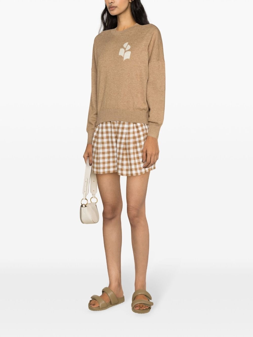 Marisans intarsia-logo jumper - 3