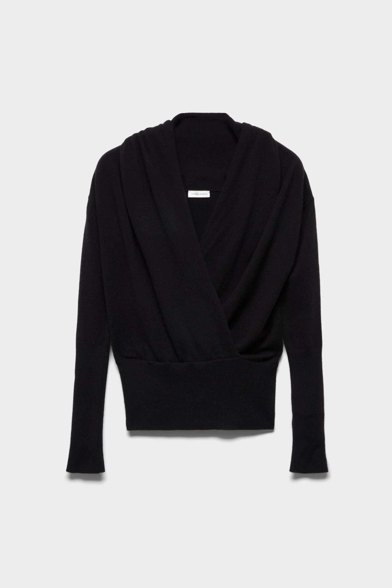WRAP V-NECK SWEATER in Wool - 1