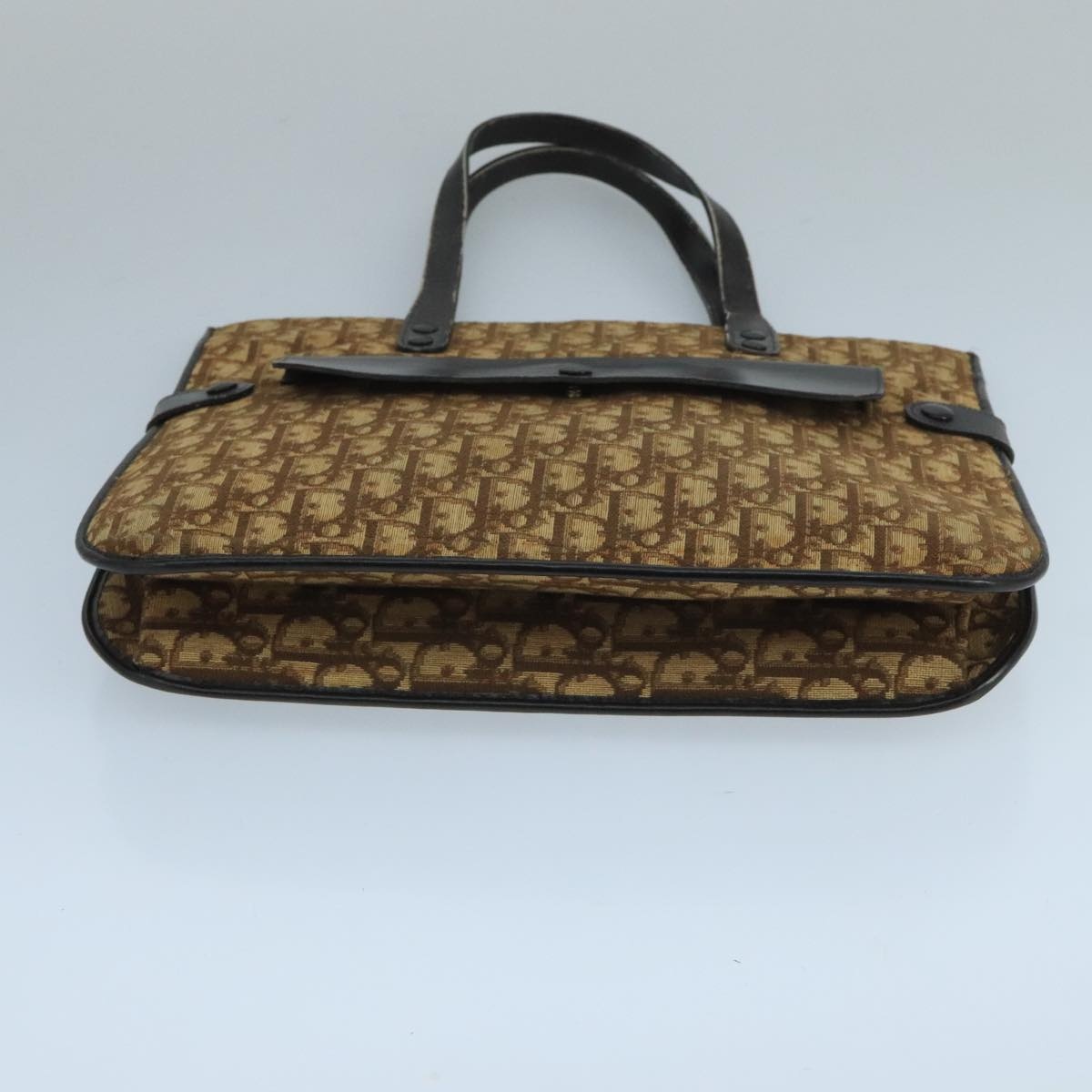 DIOR Trotter Canvas Hand Bag Brown - 5