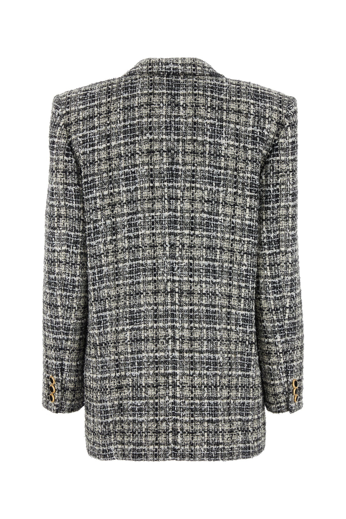Embroidered tweed oversize blazer - 2