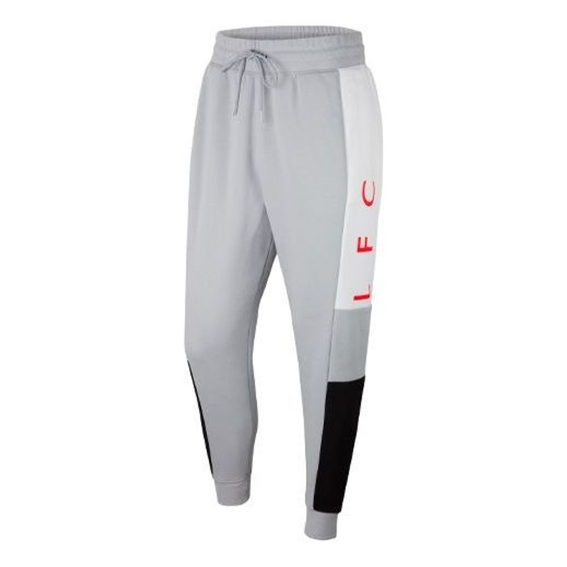 Nike Liverpool Fleece Alphabet Printing Bundle Feet Sports Long Pants Gray CZ3423-012 - 1
