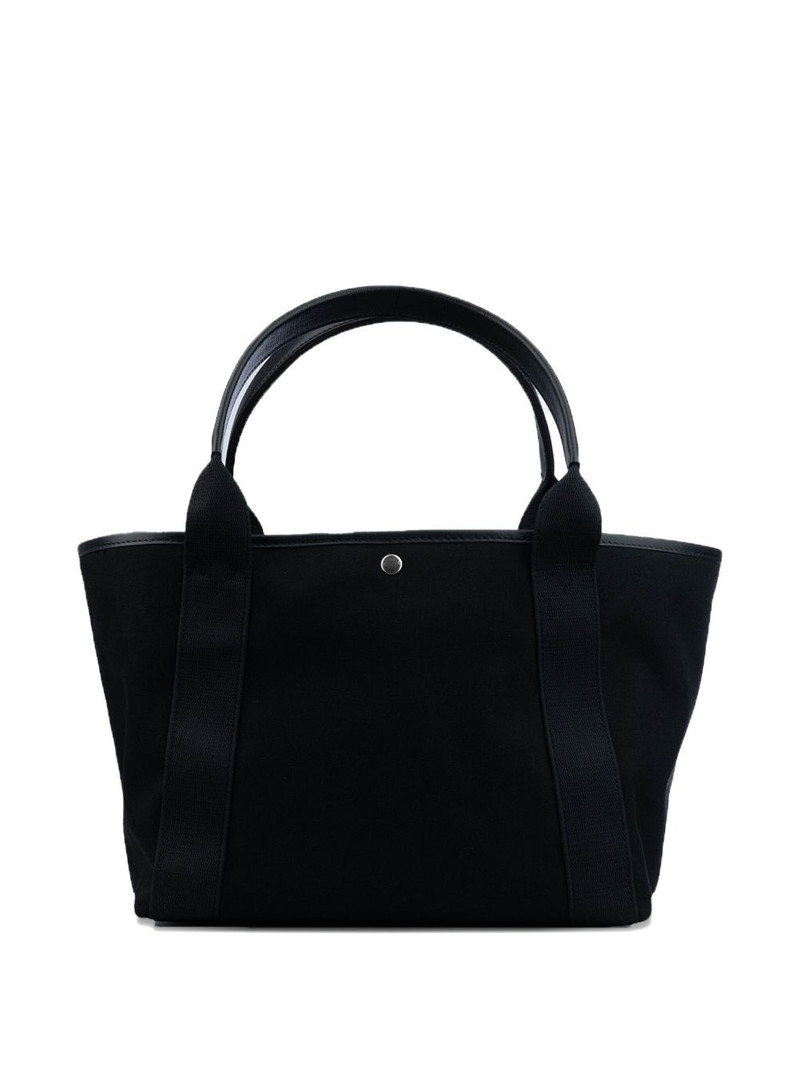 BALENCIAGA small Biarritz logo-print tote bag outlook