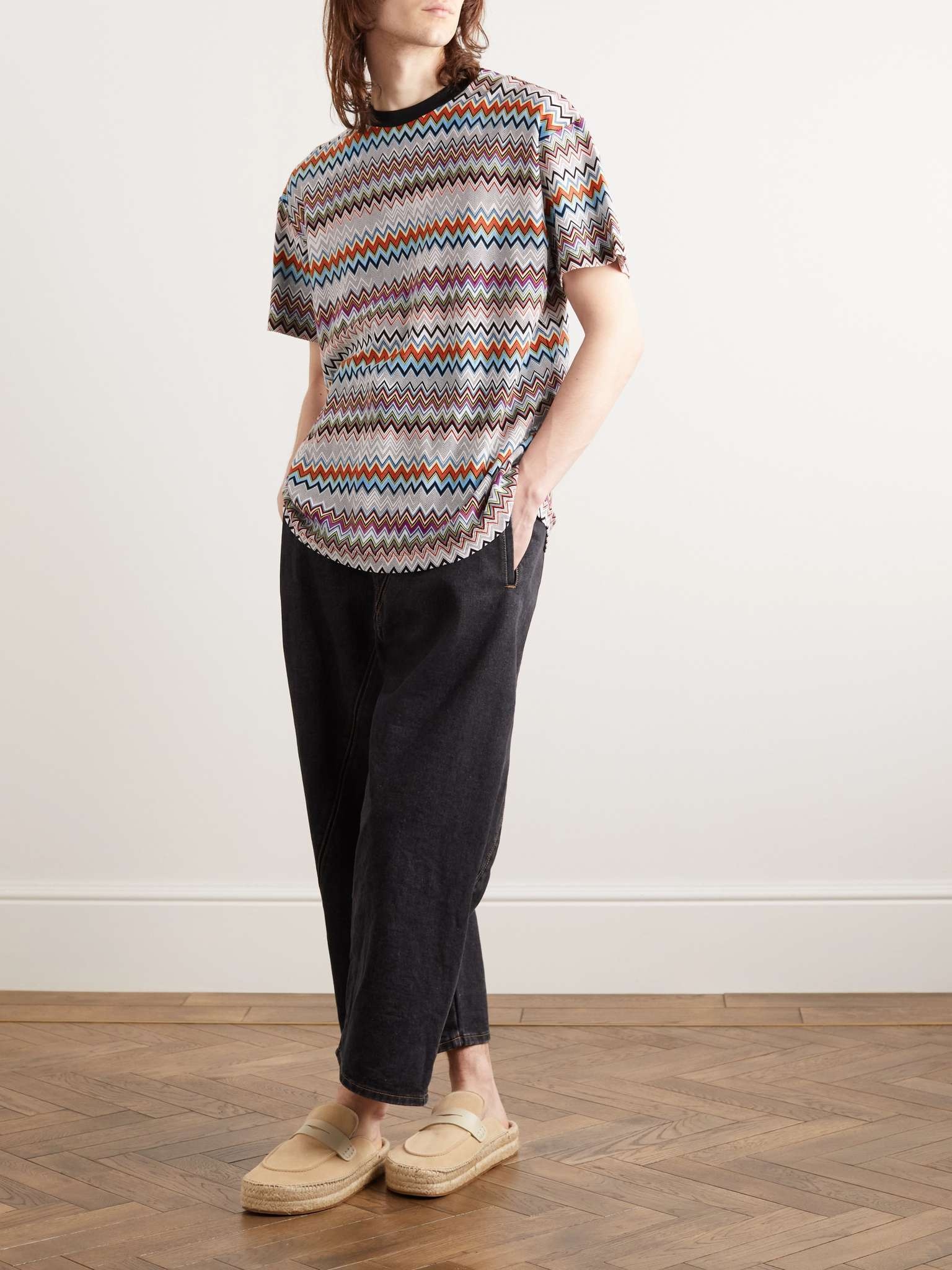 Striped Cotton-Blend T-Shirt - 2