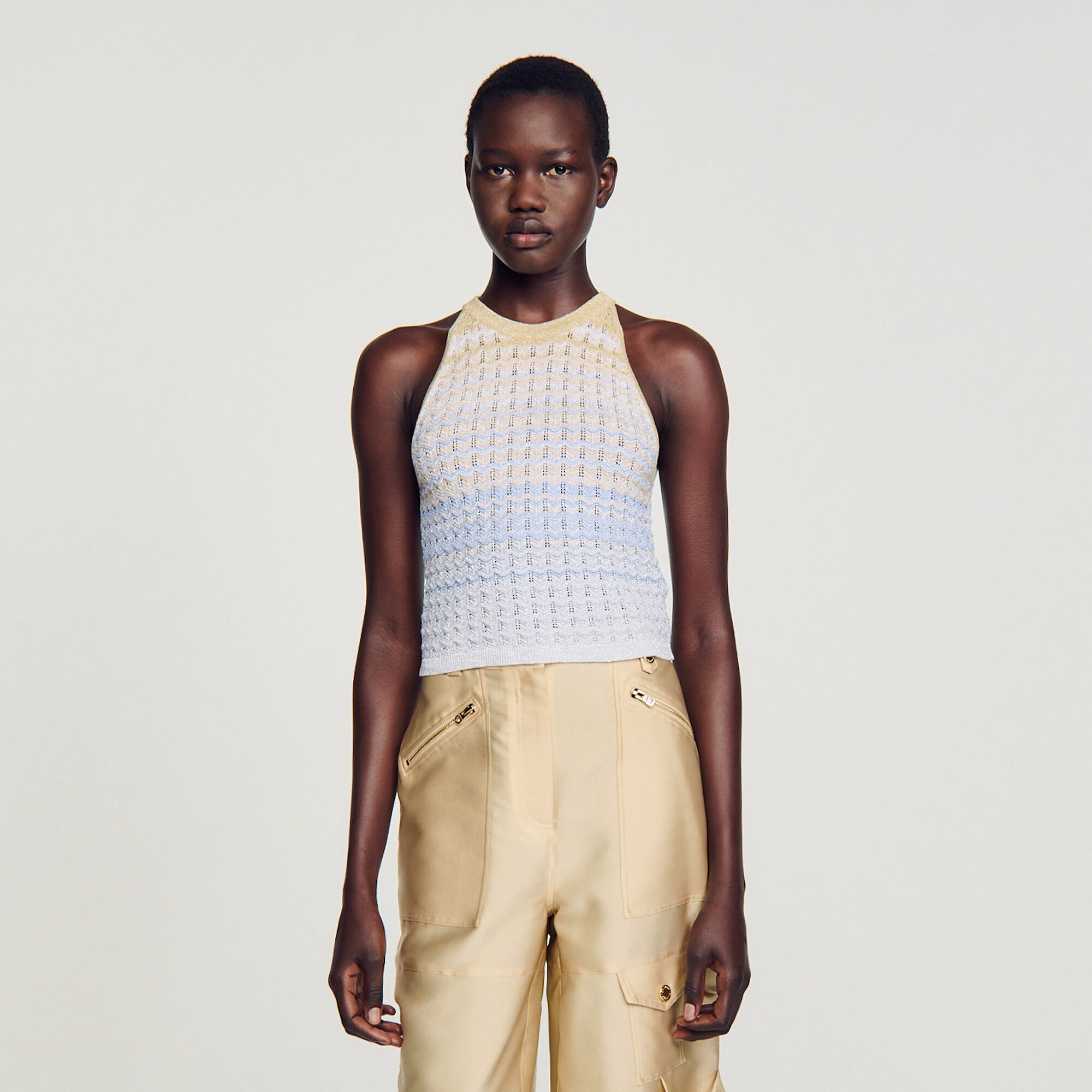 KNIT CROP TOP - 5