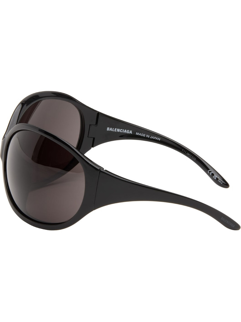 Black Phantom Round Sunglasses 3