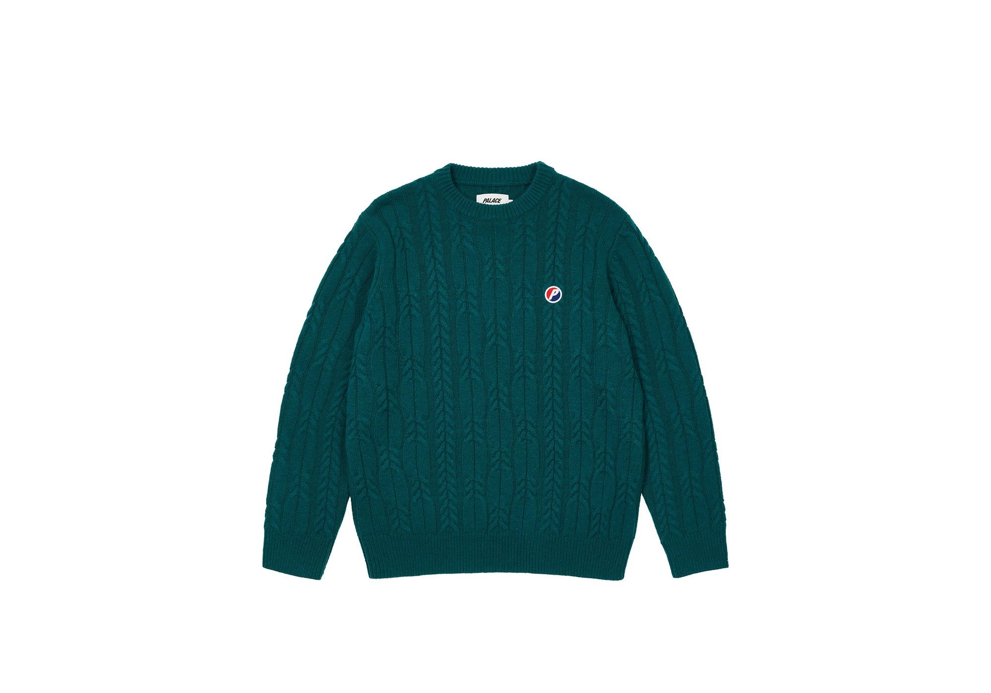 CABLE KNIT TEAL - 1