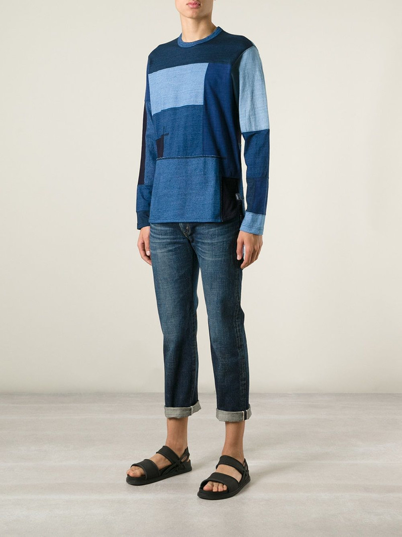 Junya Watanabe MAN patchwork sweater outlook