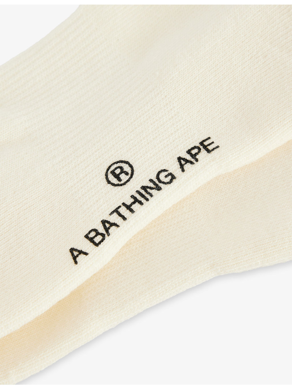 Ape Head Embroidered Ribbed Cotton Socks - 2