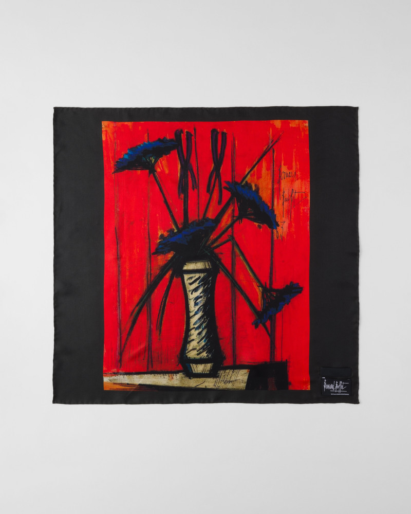 Printed twill scarf 3