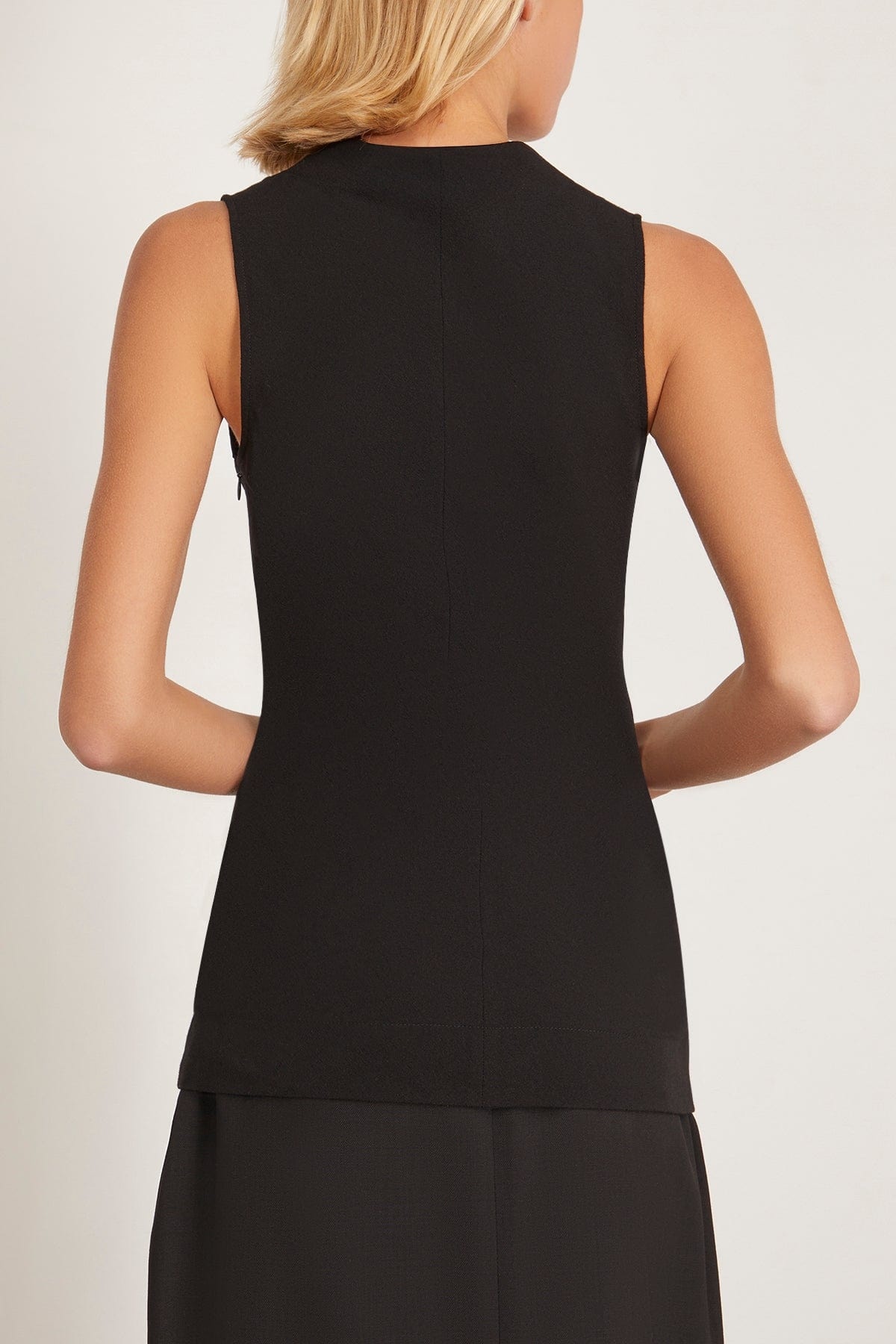 Cowl-Neck Top in Black - 4