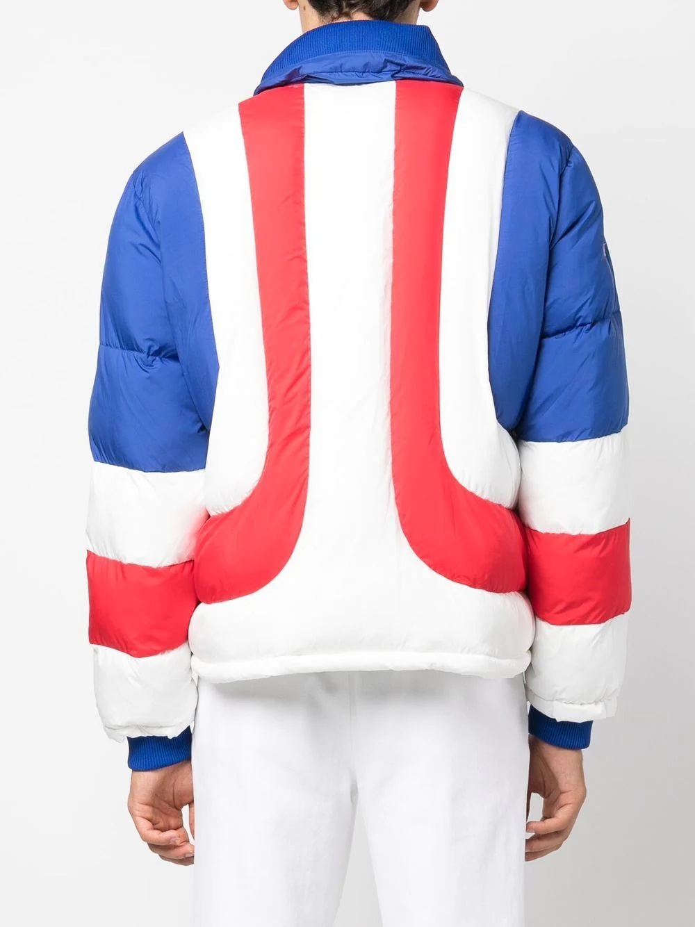 colour-block puffer jacket - 4