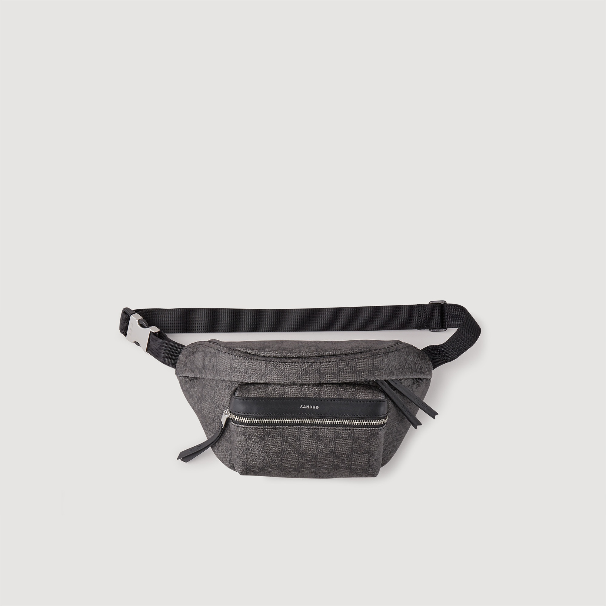Square Cross coated canvas belt bag - 1