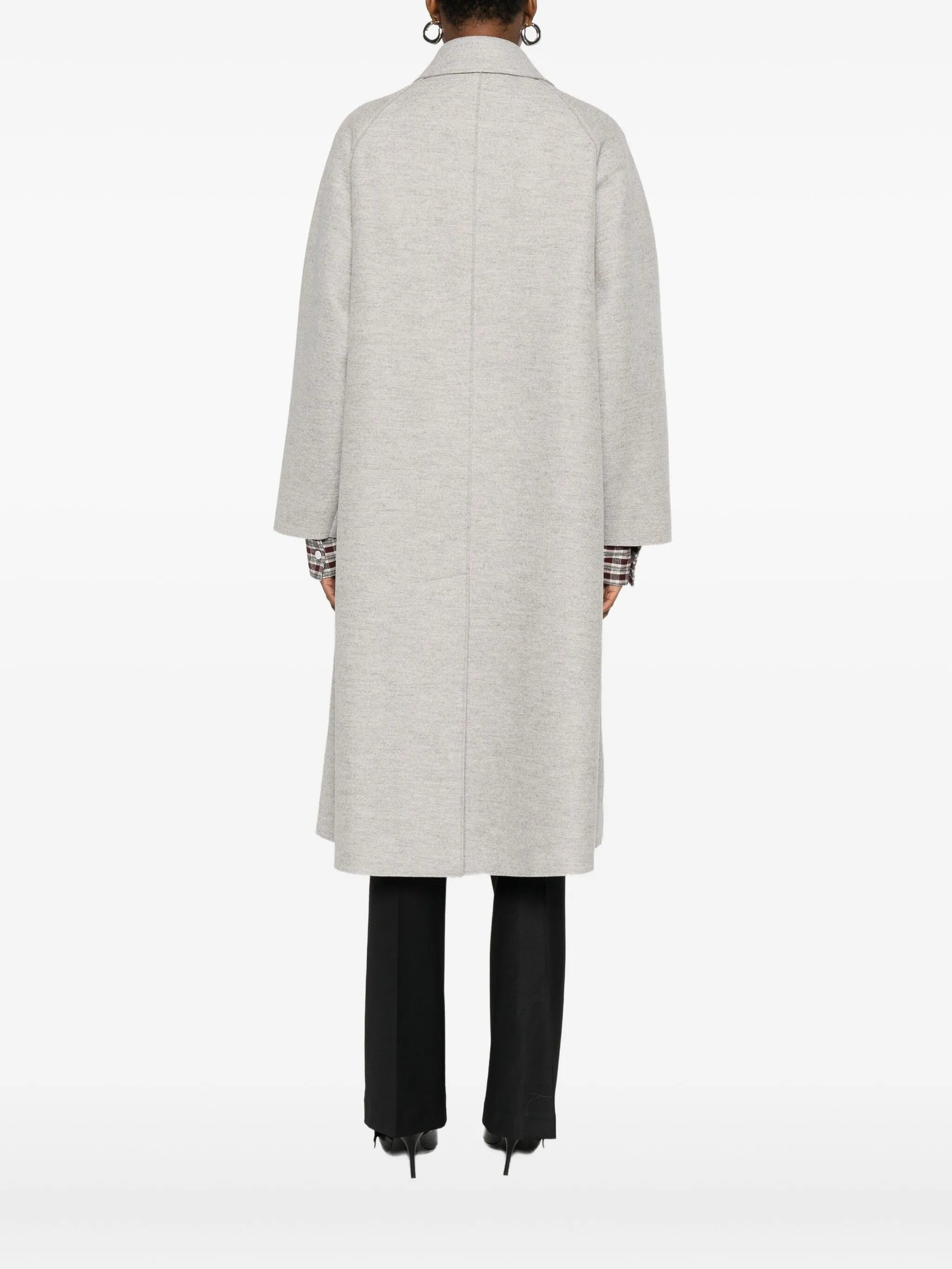 Harris Wharf London Balmacaan Raglan-sleeve Button Coat - 2