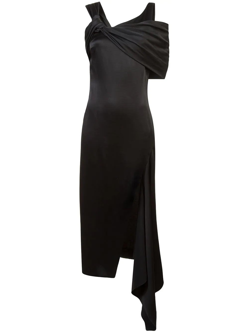 twisted-neck gown - 1