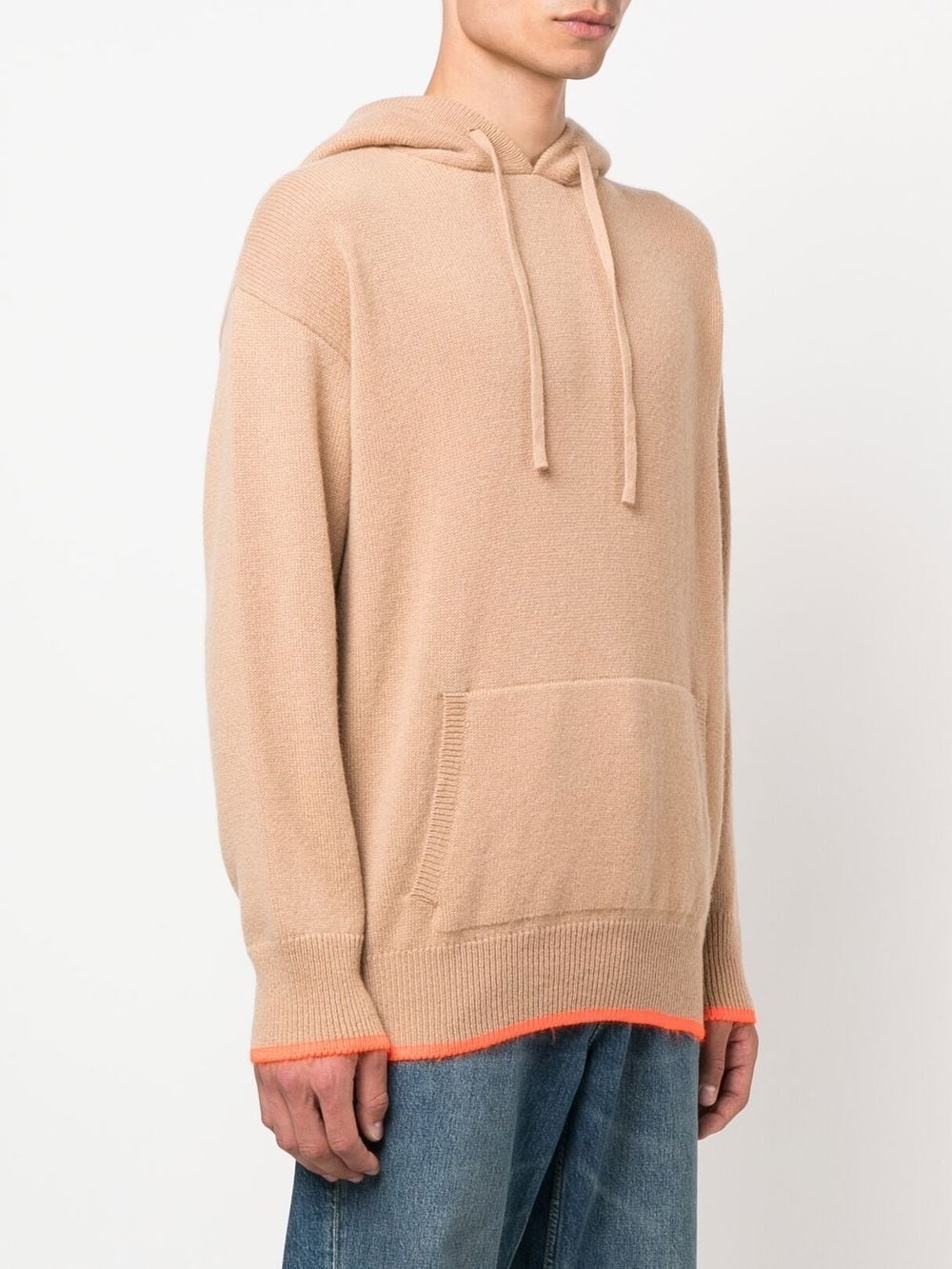 knit drawstring hoodie - 3