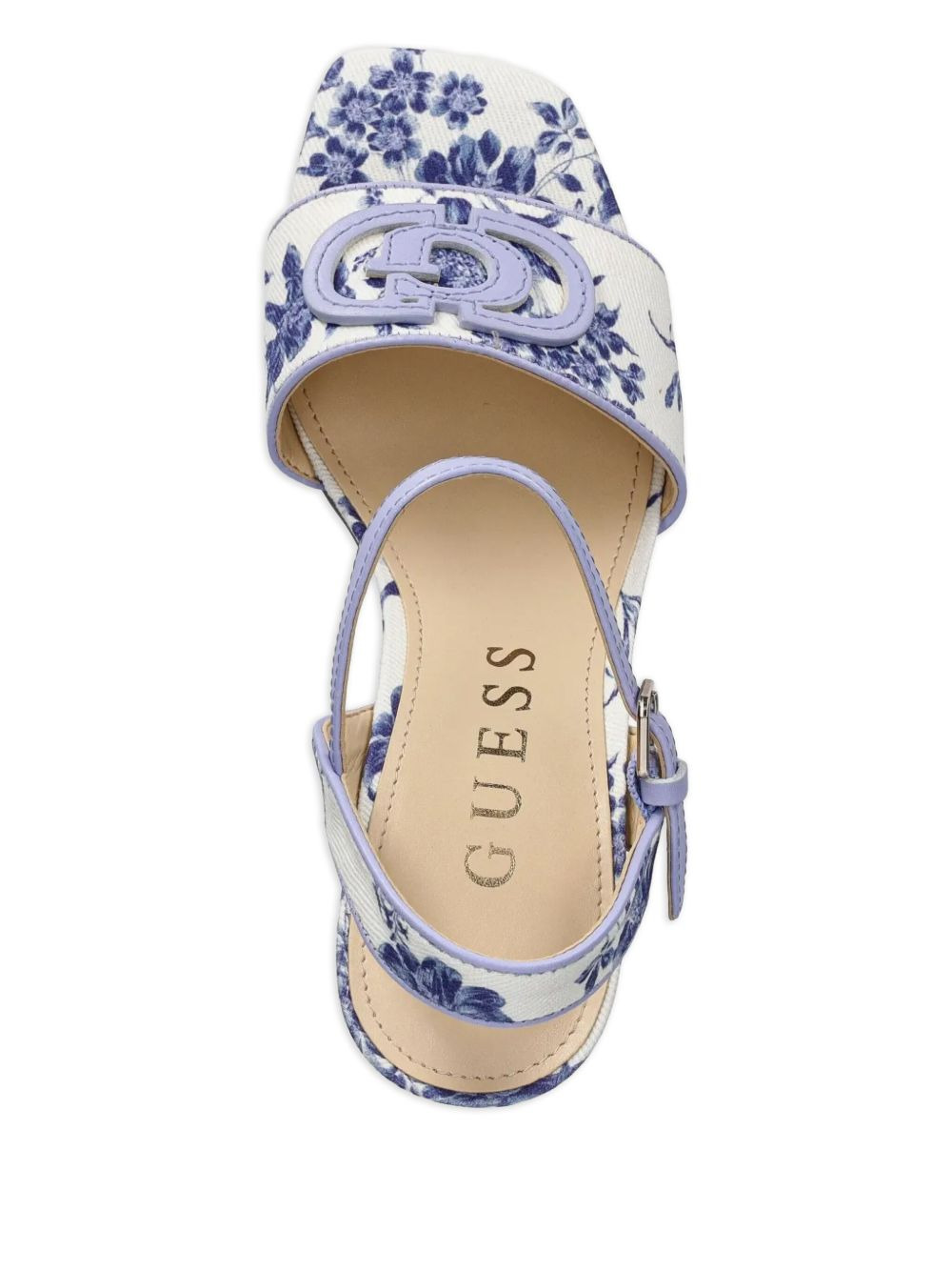 85mm Ganika floral-print sandals - 4