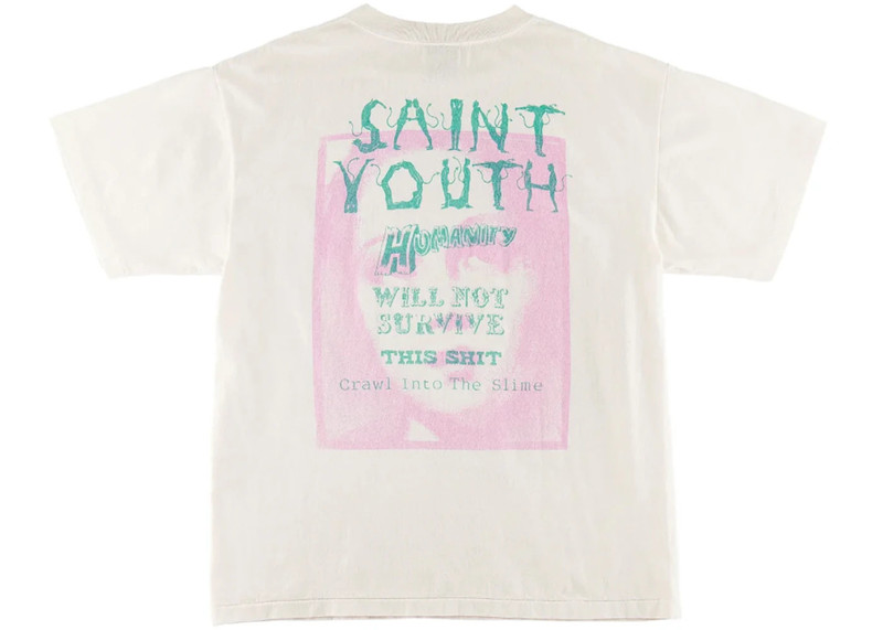 SAINT M×××××× Saint Mxxxxxx Humanity T-Shirt Vintage White outlook