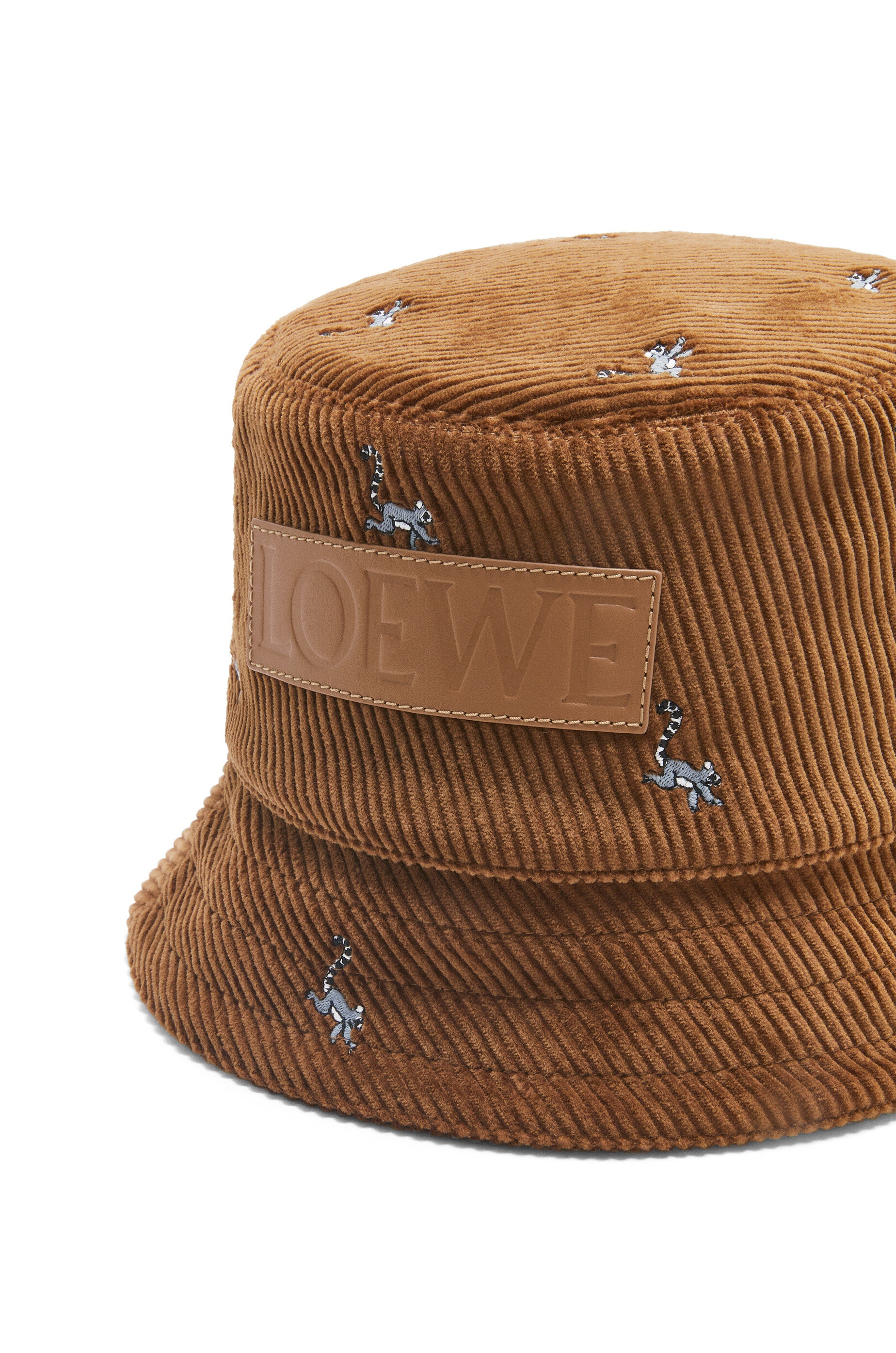 LOEWE〔LEMUR バケットハット〕 Loewe Lemur bucket hat in cotton corduroy | REVERSIBLE