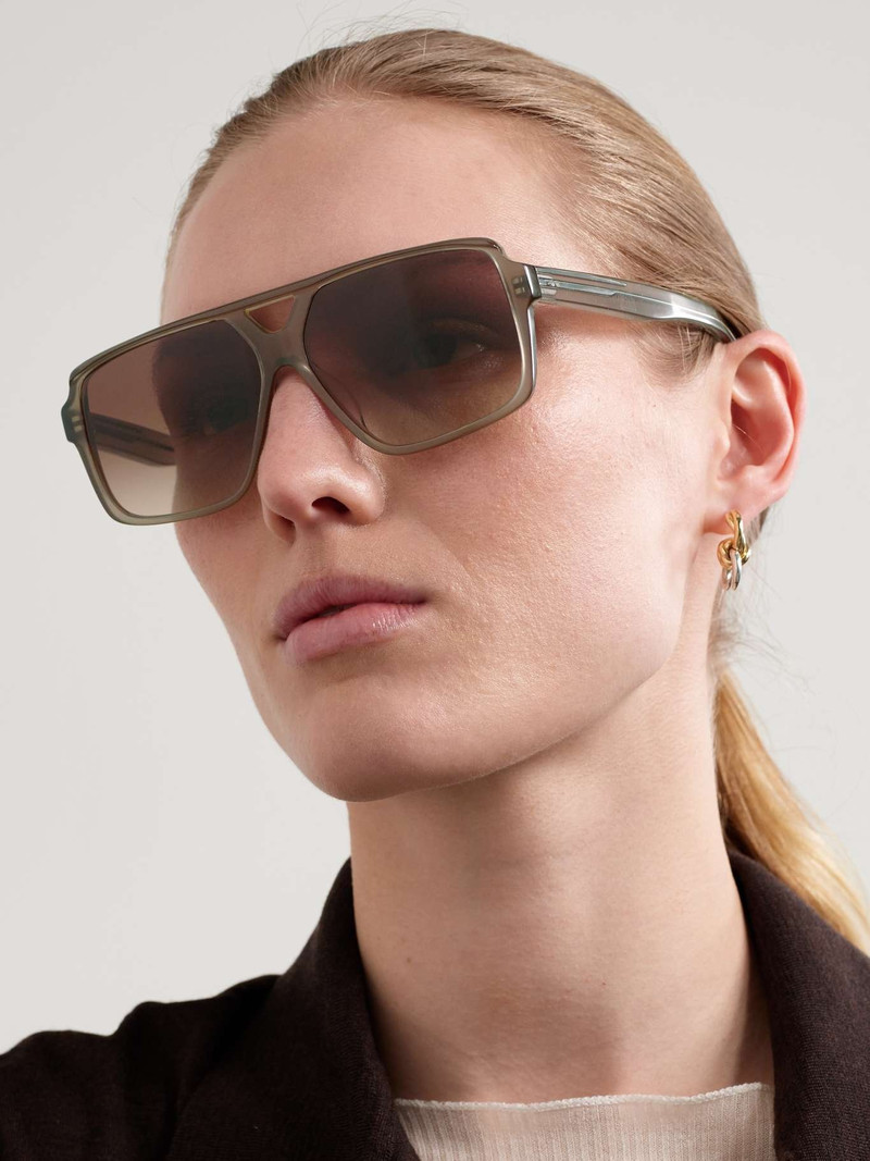 Oliver Peoples + KHAITE 1977C aviator-style acetate sunglasses outlook