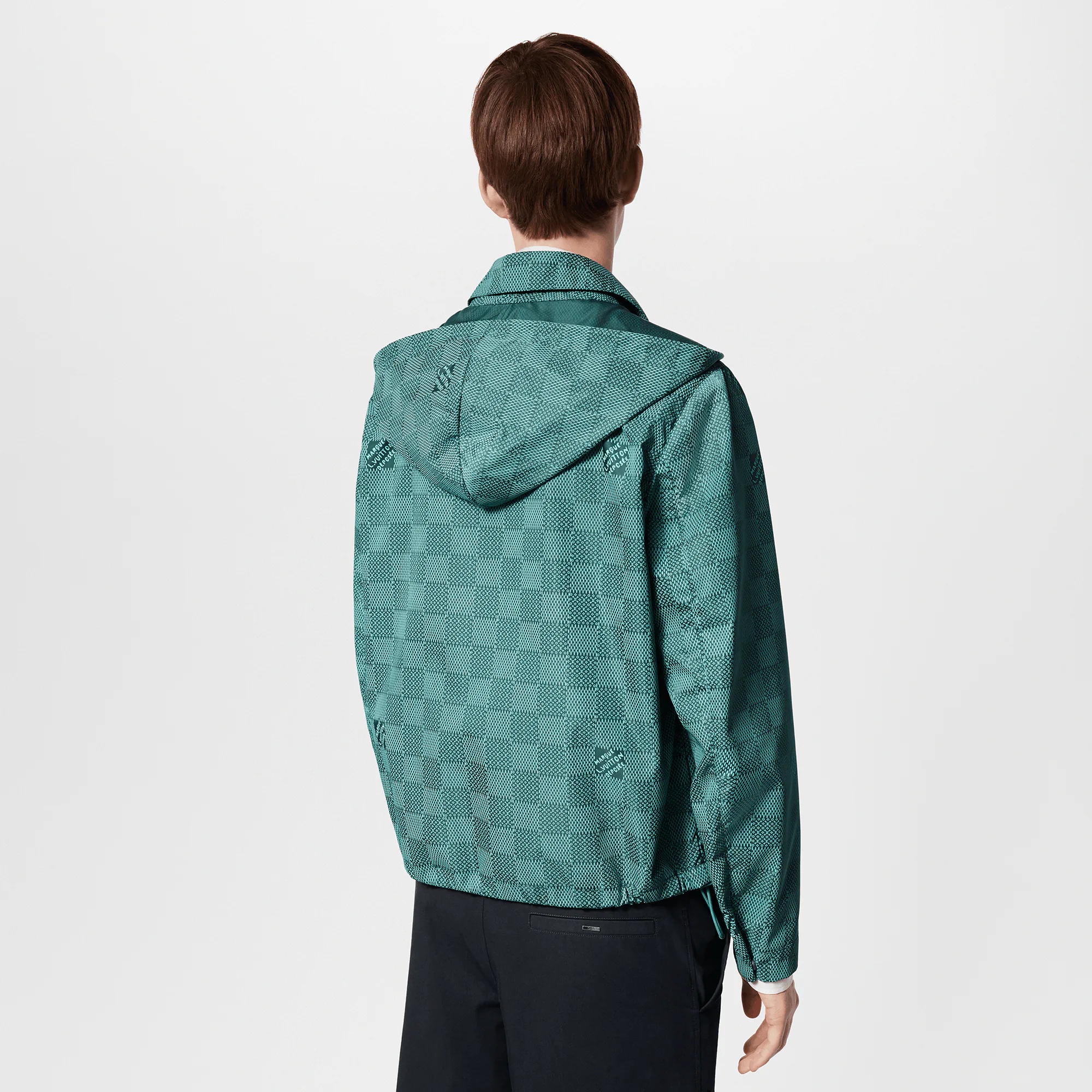 Printed Nylon Hooded Windbreaker - 5