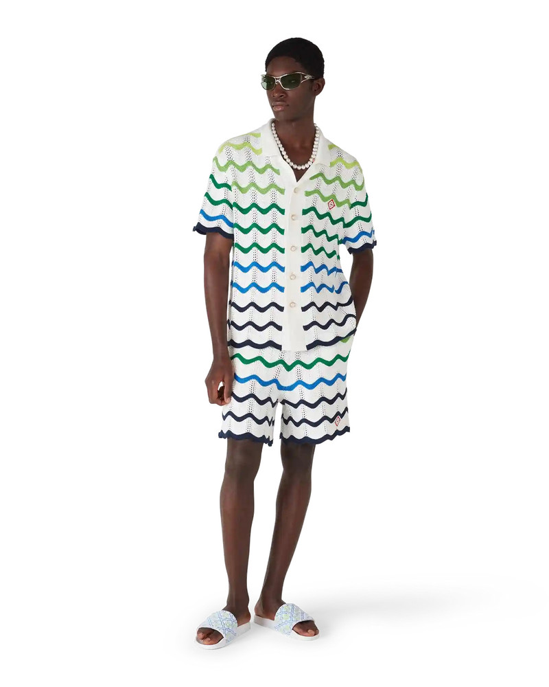 CASABLANCA Wave Knitted Shorts outlook