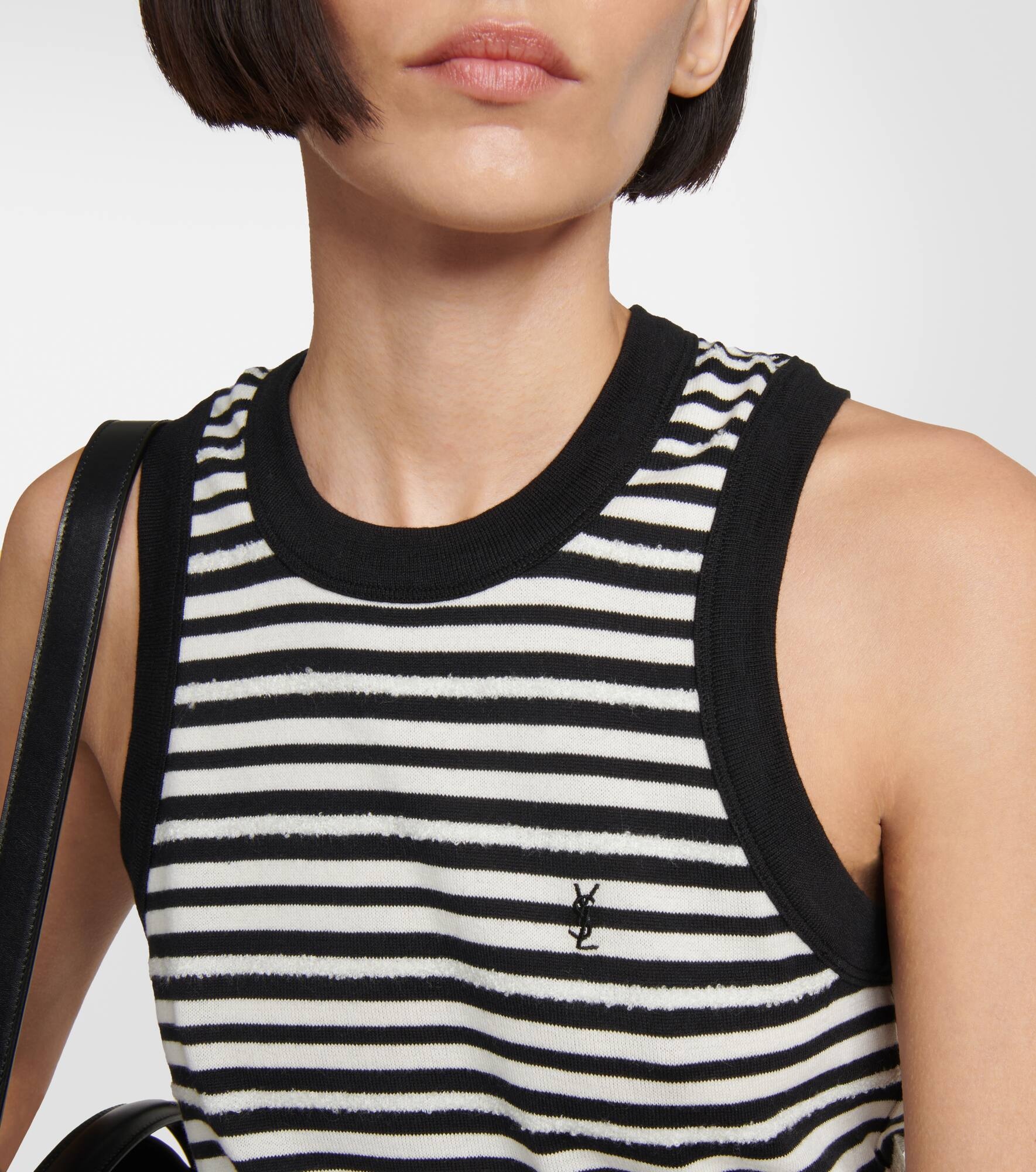 Cassandre striped jersey top - 4