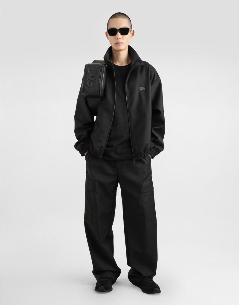 Dolce & Gabbana Wool jacket with a high neck and tag outlook