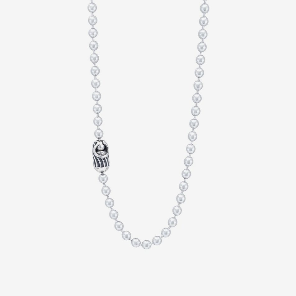 PL-BAL10-DES-24 GOOD ART HLYWD Pop Lock Desert Sessions Ball Chain Necklace 10 at 24" - Sterling Sil - 3